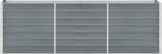 vidaXL Hochbeet Verzinkter Stahl 240x40x77 cm Grau 47040