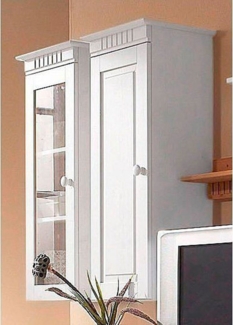Home affaire Hängevitrine Cubrix, wahlweise mit oder ohne Glastür aus schönem massivem Kiefernholz, Breite 35 cm, Höhe 85 cm
