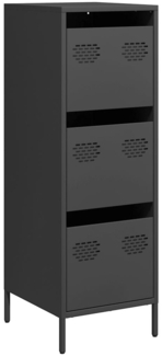 vidaXL Highboard Schwarz 39x35x103,5 cm Stahl 851400