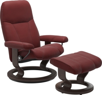 Stressless® Relaxsessel Consul (Set, Relaxsessel mit Hocker), mit Hocker, mit Classic Base, Größe L, Gestell Wenge
