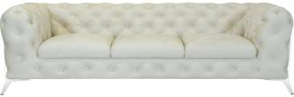 Leonique Chesterfield-Sofa Amaury, aufwändige Knopfheftung, moderne Chesterfield Optik, Fußfarbe wählbar