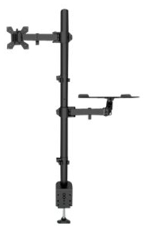 MANHATTAN Tischhalterung mit Monitorarm und Notebookablage