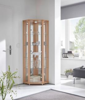 fif möbel Eckvitrine 71 x 172 x 50 cm (B/H/T)