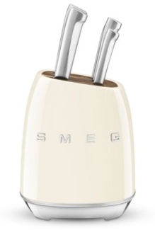 SMEG KBSF02CR Messerblock-Set Creme