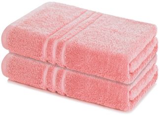 Lavea Badetuch Elena 2er Set Badetücher 100x150 cm, Duschtuch, 500 g/m² Frottier, weich & saugstark, pflegeleicht