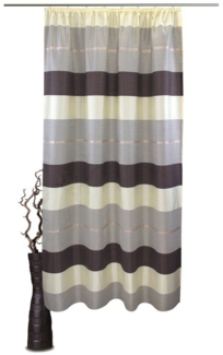 VHG Vorhang Solea, Kräuselband (1 St), halbtransparent, Polyester, Schal, Blockstreifen, Höhe 245 cm, Breite 140 cm