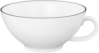 Seltmann Weiden Tasse Lido Black Line, Porzellan, Teeobertasse 0,14 l