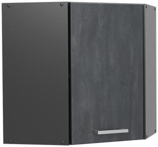 Vicco Eckhängeschrank R-Line Schwarz Beton Anthrazit 57 cm