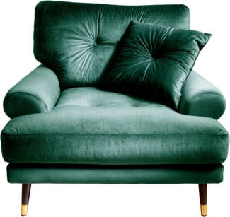 Trends by HG Loungesessel TOKIO, in Microfaser mit hochwertigem Holz/Metallfuß