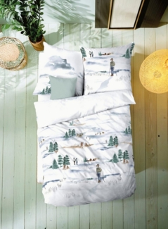 Kaeppel Bettwäsche Frozen Winter, Feinbiber, 2 teilig