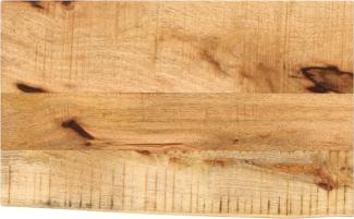 vidaXL Tischplatte 40x30x2,5 cm Baumkante Massivholz Raues Mangoholz 370330