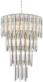 Casa Padrino Luxus Kronleuchter Silber Durchmesser 57 x H. 88 cm - Hotel Möbel