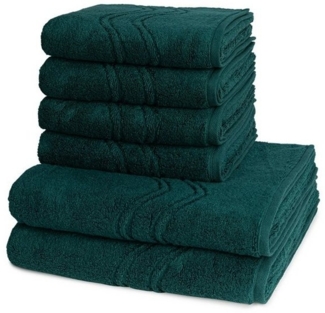ROSS Handtuch Set Cashmere feeling, Walkfrottee (Spar-Set, 6-St), 4 X Handtuch 2 X Duschtuch im Set - Baumwolle - Saugstark