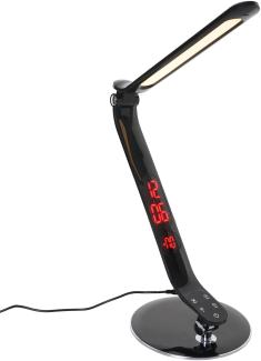 Trio LED Tischleuchte RL193, Schreibtischleuchte Büroleuchte Tischlampe, Dimmer Wecker Timer