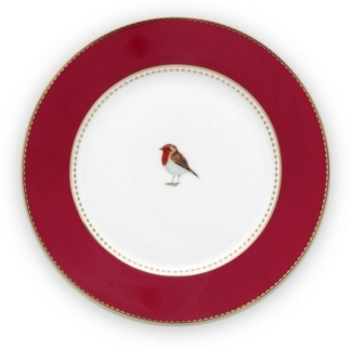 PiP Studio Brotteller Love Birds Brotteller rot 17cm, Plate Love Birds Red 17cm