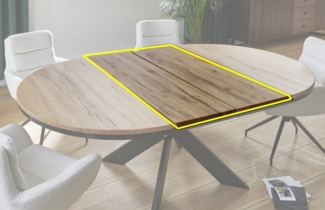 Bodahl Esstisch Nottingham, 120, 130 oder 140 cm Durchmesser, Eiche massiv