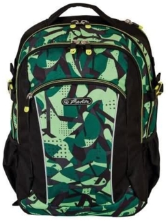 Herlitz Ultimate CamoGreen Schulranzen Rucksack grün / schwarz