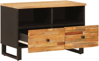 vidaXL TV-Schränk mit Speicher Braun 70 x 33 x 46 cm Massivholz Mango 4018297