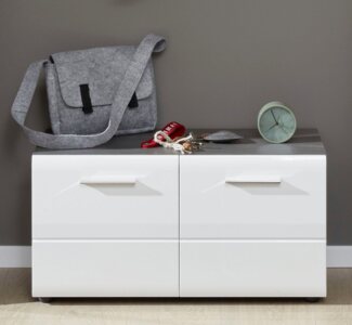 INOSIGN Sitzbank Sovana, Sitzbank mit 2 Türen - (B/T/H) 80/35/41 cm