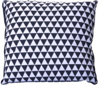 Present Time Kissen Triangles Dark Grey and White Square (45x45 cm) PT2211