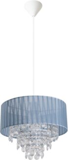 näve Pendelleuchte Kristallo, Leuchtmittel wechselbar, ohne Leuchtmittel, Pendelleuchte >>Kristallo<< 1x E27 max. 40W,grau/transparent