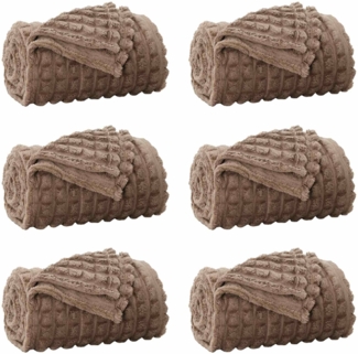 vidaXL Wohndecken 6 Stück Kamel 270x240 cm Fleece 42016948