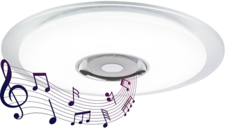 RGB LED Deckenlampe, Bluetooth, Lautsprecher, 60 cm