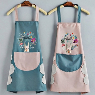 Blusmart Kochschürze 2 Stück Schürzen Frauen wasserdichte Küchenschürze mit Taschen, (Ölfeste Schürze, BBQ Schürze, Frauen Schürze, 2-tlg, Kochschürze), für Küche Garten BBQ Chef Kellner Bäcker