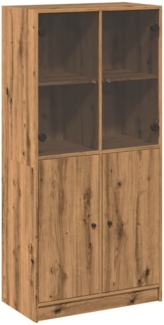 vidaXL Highboard mit Türen Artisan-Eiche 68x37x142 cm Holzwerkstoff 3318723
