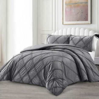 alesvelt Tagesdecke Set Lara Überwurf Decke 3-Teilig 240x250 cm 2-Personen