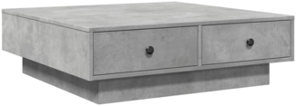 Couchtisch, Sofatisch Betongrau 90x90x28 cm Holzwerkstoff