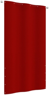 vidaXL Balkon-Sichtschutz Rot 120x240 cm Oxford-Gewebe 148545