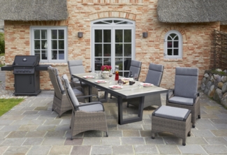 LC Garden »Komido« Dining Ausziehtisch V-Fuß Braun