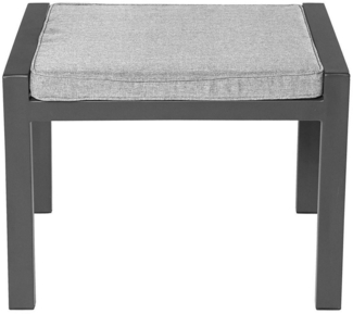 Outdoor Gartenlounge-Hocker BONDINO, Anthrazit, Grau, Aluminium, Polyester, (1 St), B 60 x H 47 x T 45 cm