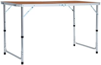 Klappbarer Campingtisch | Klapptisch Aluminium 120x60 cm