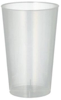 Starpak Becher 25 Trinkbecher, PP 0,3 l Ø 7,8 cm · 11,8 cm transluzent unzerbrechlich