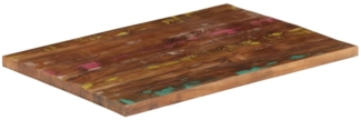 vidaXL Tischplatte 70x50x3,8 cm Rechteckig Altholz Massiv 371122