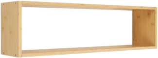 House Nordic Wandregal, Bambus, natur, 70x15x19,5 cm