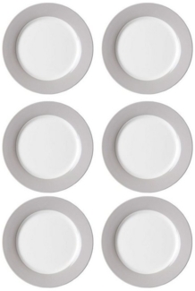 Ritzenhoff & Breker DOPPIO Dessertteller 20 cm grau 6er Set