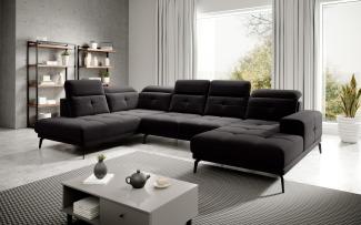 Wohnideebilder Bretan Schwarz Ecksofas & Eckcouches CO-BRE-LT-10VE
