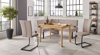 OTTO home Eckbank Oliver mit Metallgestell, Küchenbank, verschiedene Bezüge Cord Esszimmerbank OTTOs Choice