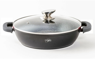28 cm Schmorpfanne Bräter Bratpfanne Servierpfanne Schmortopf Schmorkasserolle