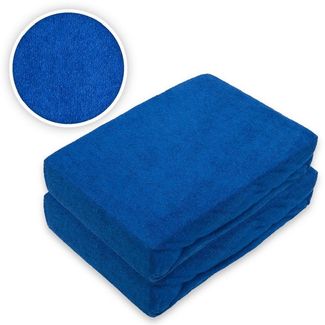 Doppelpack Frottee Spannbettlaken 60 - 70 x 140 cm Royalblau