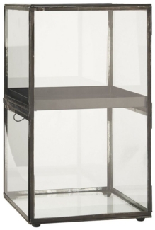 Glasschrank Glasvitrine Vitrine Regal Schränkchen Glas Metall Ib Laursen 0889-25