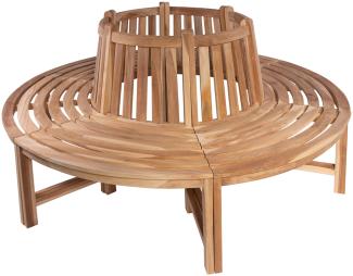 Rundbank 360° Gartenbank Teak massiv ø180 cm TIMO 76535232