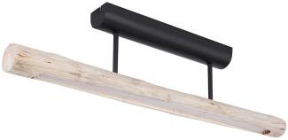 LED Holzleuchte, Metall, Holzoptik, Natur, L 80cm