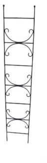 TrendLine Rankhilfe Metall 120 cm dunkelgrau