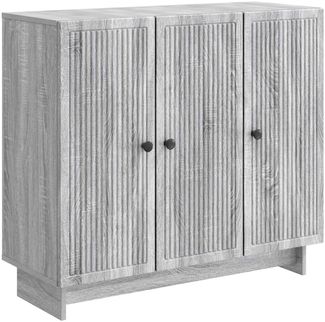 vidaXL Sideboard Graues Sonoma 89 x 34,5 x 80 cm Holzwerkstoff 893961