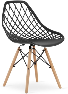 Valora SAKAI Stuhl, schwarz, ergonomisches Design für das Wohnzimmer