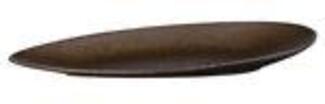 ASA Selection Cuba Platte Oval, Servier Teller, Servierplatte, Porzellan, Marone, Braun, 29 cm, 1232422